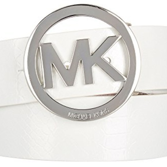 MICHAEL Michael Kors Accessories - Michael Kors White Logo Belt